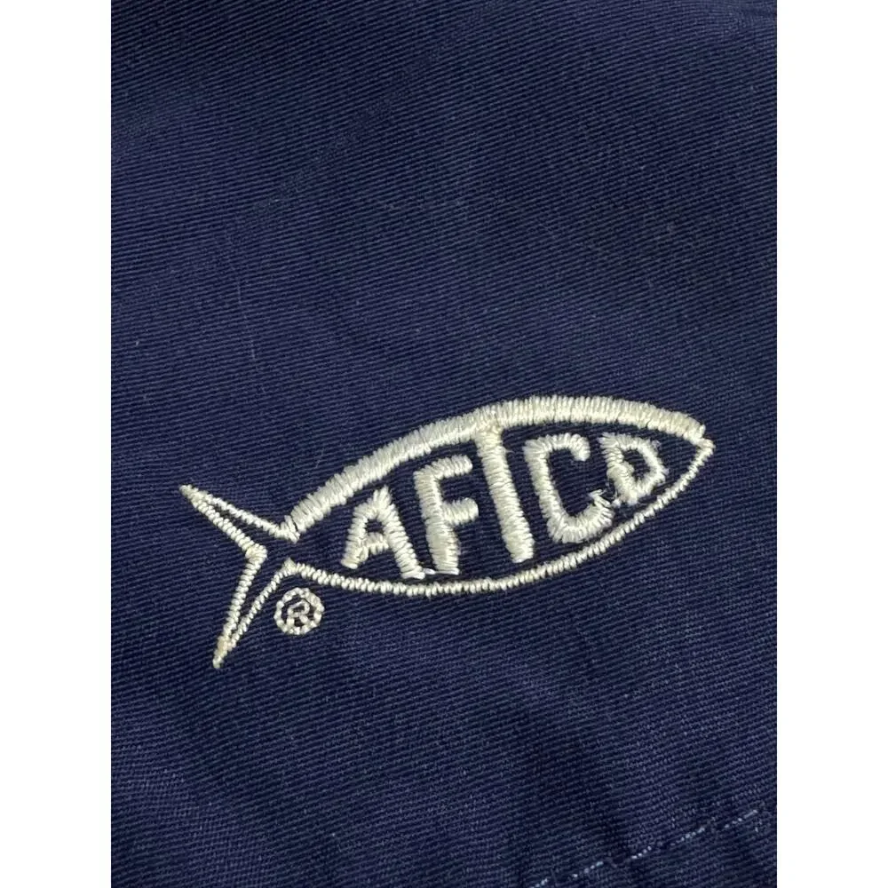 Vintage Aftco Blue Fishing Cargo Shorts - Men's Size 42